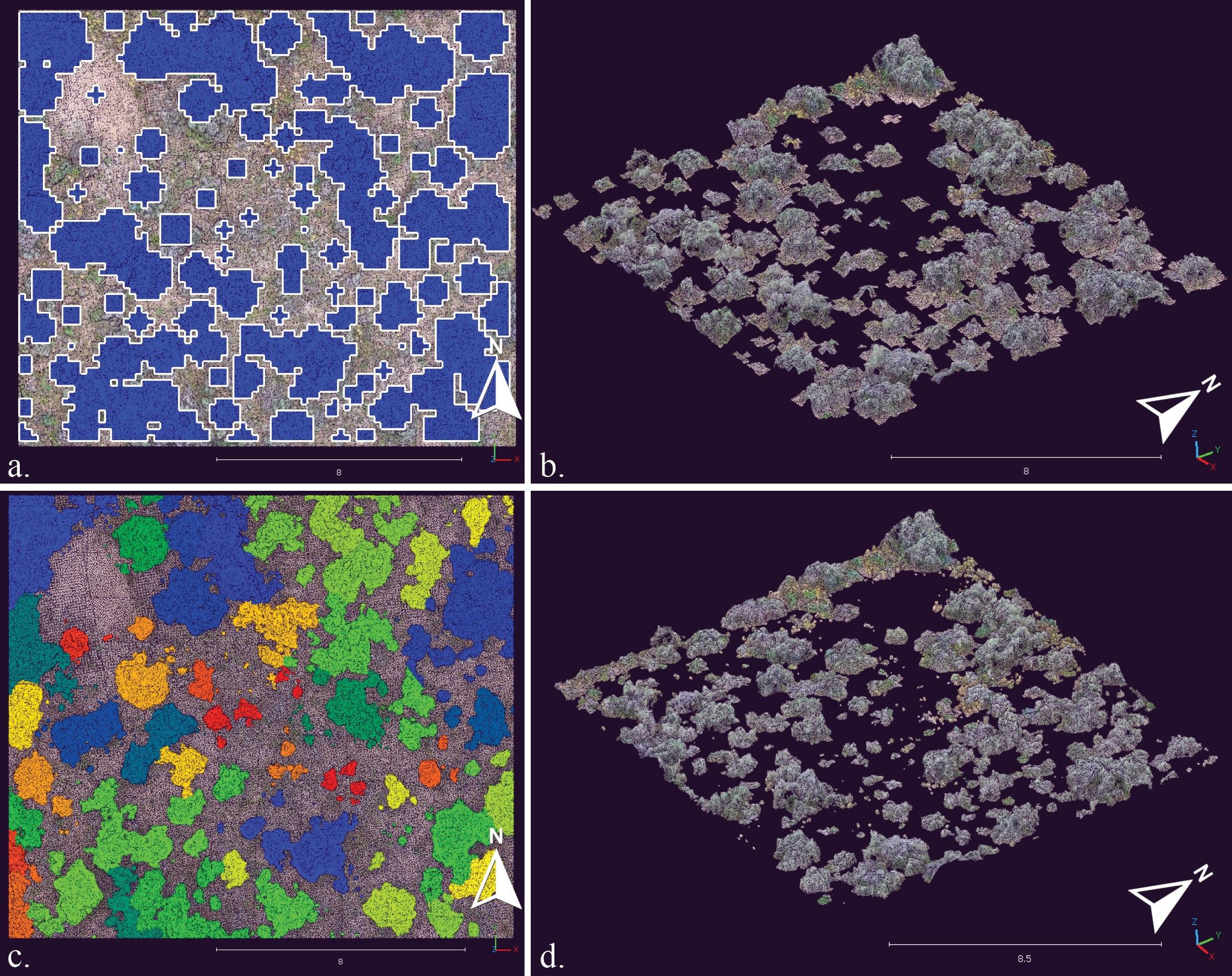 shrub detection and segmentation on subset data